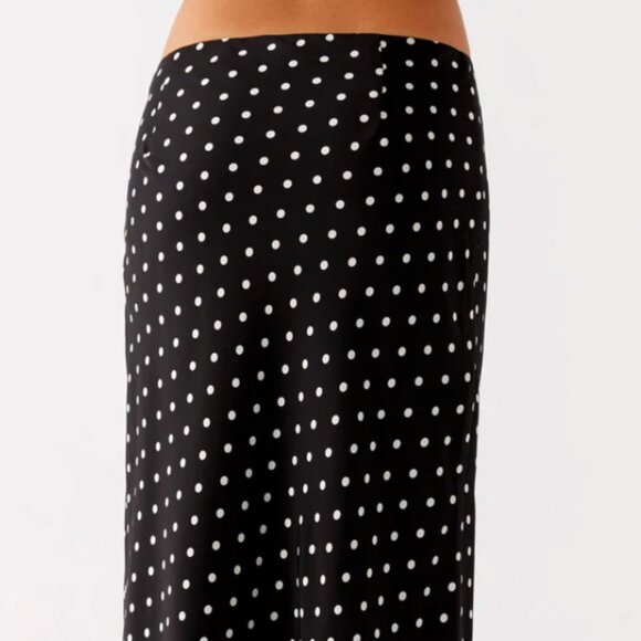 Peppermayo Exclusive - Breanne Midi Skirt - Black Polka Dot - Picture 5 of 6